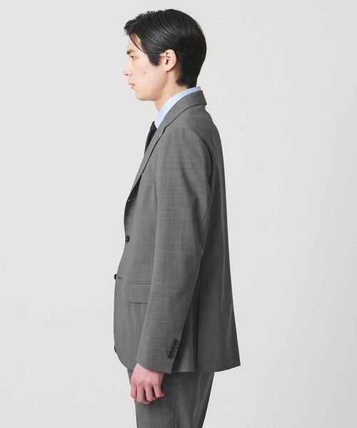 UNITED ARROWS(ユナイテッドアローズ)の「トロピカル シングル 3ボタン テーラードジャケット COMFORT EASY‐MODEL 2WAYストレッチ 撥水(テーラードジャケット・メンズ・グレー系/ネイビー・50/48/46)」の8枚目の写真