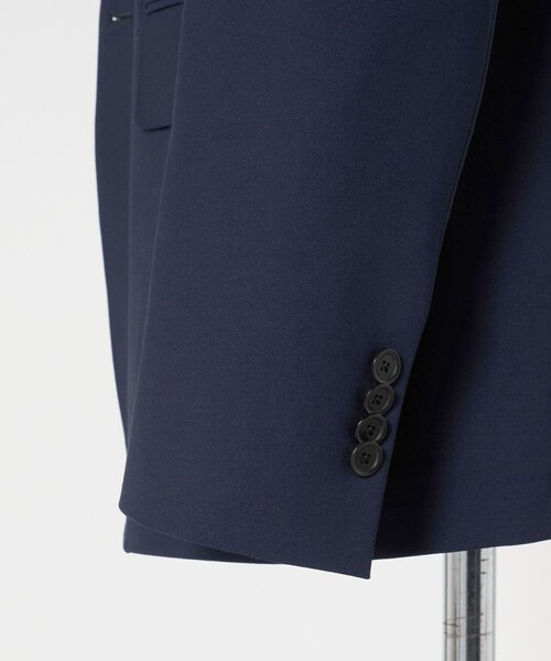 UNITED ARROWS(ユナイテッドアローズ)の「トロピカル シングル 3ボタン テーラードジャケット COMFORT EASY‐MODEL 2WAYストレッチ 撥水(テーラードジャケット・メンズ・グレー系/ネイビー・50/48/46)」の14枚目の写真
