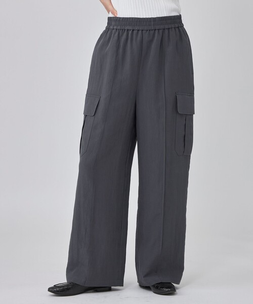 CAST:(キャストコロン)の「イージーカーゴパンツ(カーゴパンツ・レディース・グレー系その他2/グリーン系その他7・M/S)」の1枚目の写真