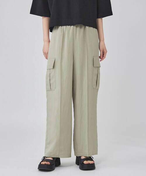 CAST:(キャストコロン)の「イージーカーゴパンツ(カーゴパンツ・レディース・グレー系その他2/グリーン系その他7・M/S)」の2枚目の写真