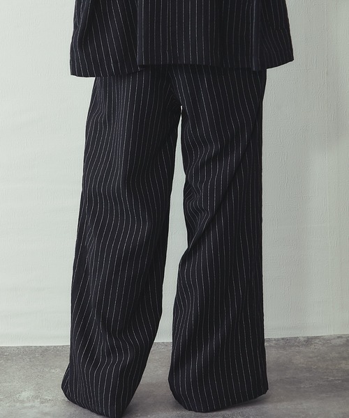 ANOTHER S(アナザーエス)の「ストライプワイドパンツ(その他パンツ・レディース・ブラック/ストライプ・M)」の21枚目の写真