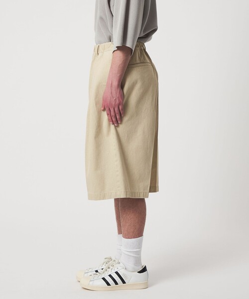 CITEN(シテン)の「<CITEN>ウォッシュツイル2プリーツショートパンツ(その他パンツ・メンズ・ダークグレー/ベージュ・L/M)」の8枚目の写真