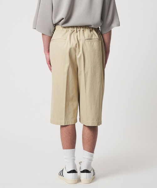 CITEN(シテン)の「<CITEN>ウォッシュツイル2プリーツショートパンツ(その他パンツ・メンズ・ダークグレー/ベージュ・L/M)」の9枚目の写真