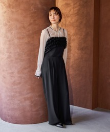 mysty woman（ミスティウーマン）の「【WEB限定】オケージョンビスチェパンツSET UP ドレス667613（パンツドレス）」