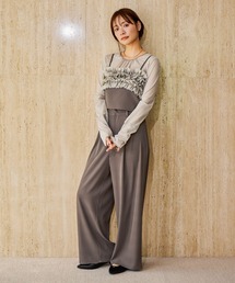 mysty woman（ミスティウーマン）の「【WEB限定】オケージョンビスチェパンツSET UP ドレス667613（パンツドレス）」