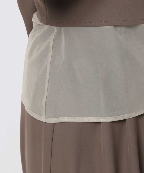 mysty woman（ミスティウーマン）の「【WEB限定】オケージョンビスチェパンツSET UP ドレス667613（パンツドレス・レディース・グレイッシュベージュ/ブラック系その他・FREE）」の10枚目の写真