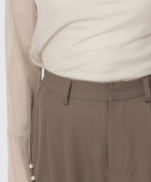 mysty woman（ミスティウーマン）の「【WEB限定】オケージョンビスチェパンツSET UP ドレス667613（パンツドレス・レディース・グレイッシュベージュ/ブラック系その他・FREE）」の17枚目の写真