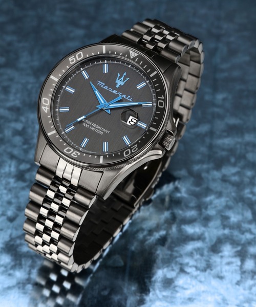 Maserati(マセラティ)の「「Maserati/マセラティ」スフィーダ - 44mm ダークガン ダイヤル ダークガン ブレスレット(アナログ腕時計・メンズ・ガンメタ・44mm)」の1枚目の写真
