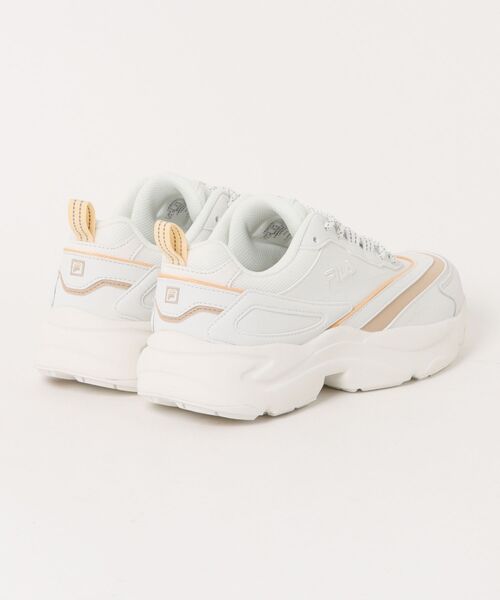 FILA（フィラ）の「【FILA】厚底スニーカー RAYRUN V2（スニーカー・レディース・ホワイト×ブラウン・23.0cm/23.5cm/24.0cm/24.5cm/25.0cm）」の3枚目の写真