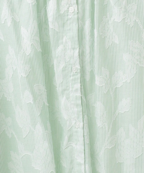 studio CLIP(スタディオクリップ)の「ダブルフロントストライプジャガードブラウス(シャツ/ブラウス・レディース・ブルー/ライトグリーン/ベージュ・FREE)」の19枚目の写真