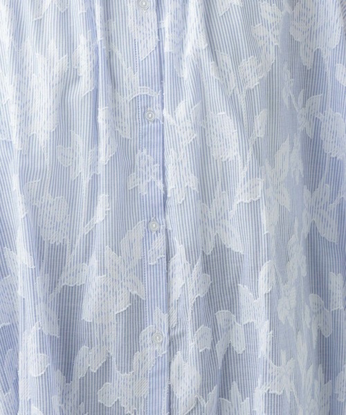 studio CLIP(スタディオクリップ)の「ダブルフロントストライプジャガードブラウス(シャツ/ブラウス・レディース・ブルー/ライトグリーン/ベージュ・FREE)」の20枚目の写真