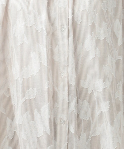 studio CLIP(スタディオクリップ)の「ダブルフロントストライプジャガードブラウス(シャツ/ブラウス・レディース・ブルー/ライトグリーン/ベージュ・FREE)」の18枚目の写真