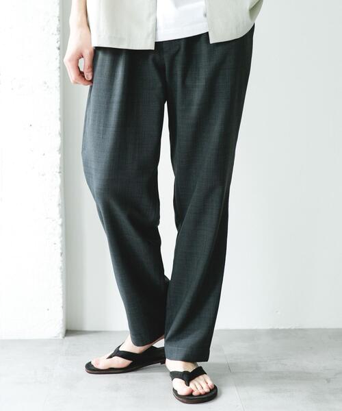 URBAN RESEARCH DOORS(アーバンリサーチドアーズ)の「リネンライクイージートラウザー(その他パンツ・メンズ・オフホワイト/グリーン/チャコールグレー/グレー・X-LARGE/SMALL/LARGE/MEDIUM)」の4枚目の写真