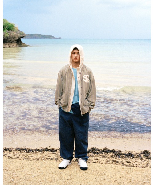 SUNLOVE(サンラブ)の「2Way Hooded Jacket(マウンテンパーカー・レディース・アイボリー/チャコール・L/XL)」の7枚目の写真