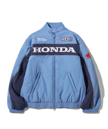 HONDA MOTORCYCLE(�z���_���[�^�[�T�C�N��)��Piping Motorcycle Blouson Jacket Light Blue(MA-1)