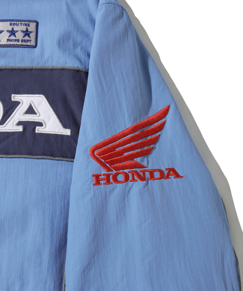 PHYPS MOTORCYCLE(フィップスモーターサイクル)の「Piping Motorcycle Blouson Jacket Light Blue(ブルゾン・レディース・その他・X-LARGE/SMALL/MEDIUM/LARGE)」の4枚目の写真