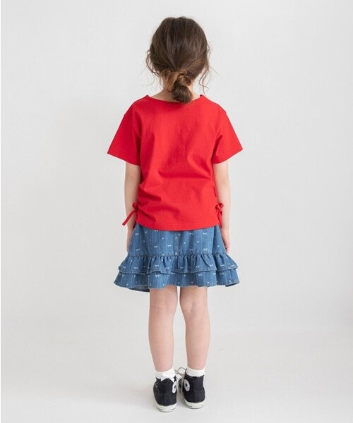 BRANSHES（ブランシェス）の「ジャガードデニムスカート（デニムスカート・キッズ・サックスブルー/ネイビー・100/90/130/110/120/140/150）」の8枚目の写真