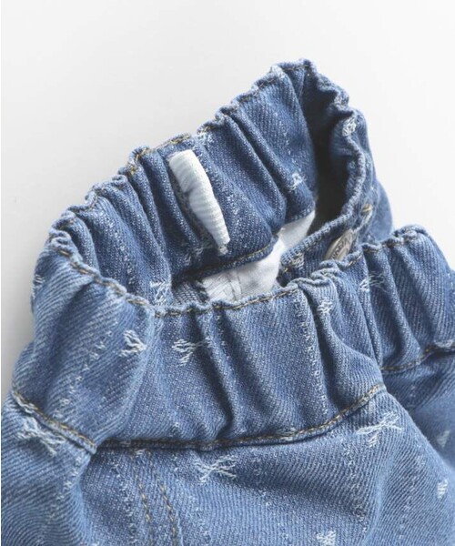 BRANSHES（ブランシェス）の「ジャガードデニムスカート（デニムスカート・キッズ・サックスブルー/ネイビー・100/90/130/110/120/140/150）」の10枚目の写真