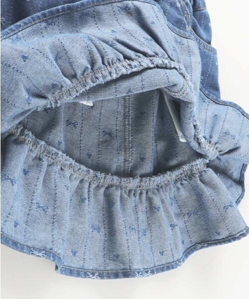BRANSHES（ブランシェス）の「ジャガードデニムスカート（デニムスカート・キッズ・サックスブルー/ネイビー・100/90/130/110/120/140/150）」の13枚目の写真