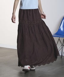 ROSE BUD | EMBROIDERY LACE LONG SKIRT(スカート)