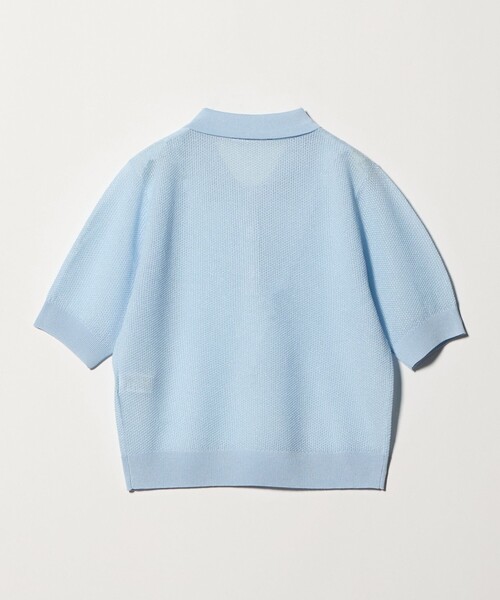 BEAUTY&YOUTH UNITED ARROWS（ビューティーアンドユースユナイテッドアローズ）の「メッシュ ポロニット プルオーバー ウォッシャブル（ニット/セーター・レディース・ライトブルー/ブラック/オフホワイト・FREE）」の22枚目の写真
