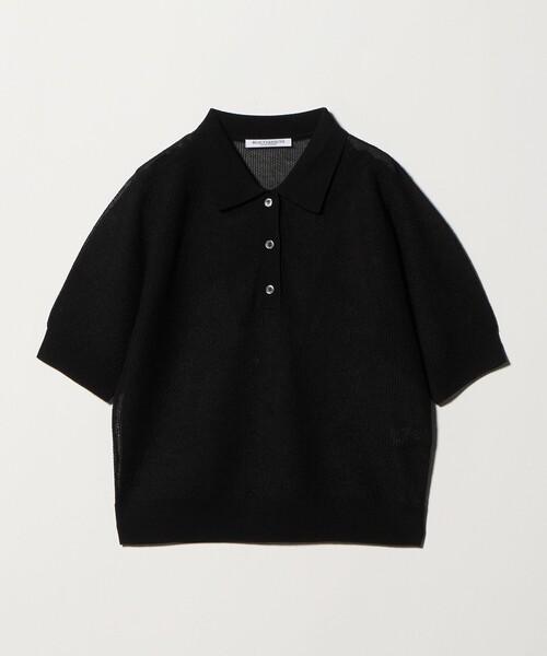 セール】メッシュ ポロニット プルオーバー ウォッシャブル（ニット