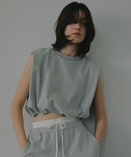 MANOF(マノフ)の「SHORT BALLOON SWEAT(Tシャツ/カットソー・レディース・グレー/ブラック/ホワイト・F)」の2枚目の写真