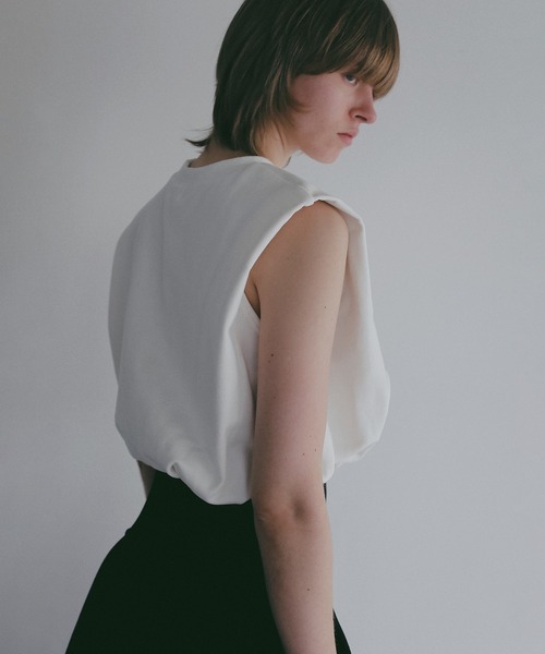 MANOF(マノフ)の「SHORT BALLOON SWEAT(Tシャツ/カットソー・レディース・グレー/ブラック/ホワイト・F)」の22枚目の写真
