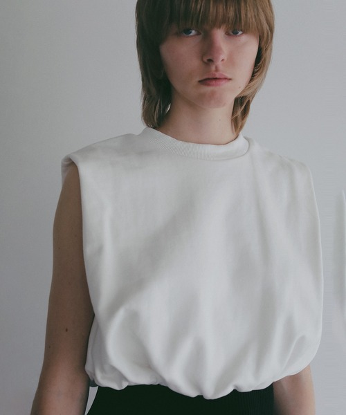 MANOF(マノフ)の「SHORT BALLOON SWEAT(Tシャツ/カットソー・レディース・グレー/ブラック/ホワイト・F)」の17枚目の写真