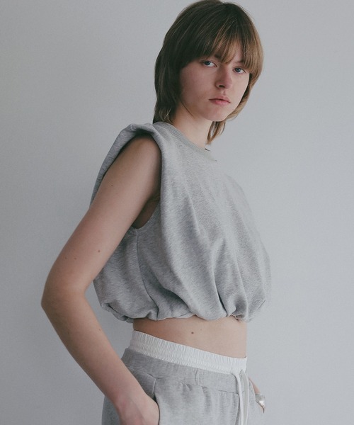 MANOF(マノフ)の「SHORT BALLOON SWEAT(Tシャツ/カットソー・レディース・グレー/ブラック/ホワイト・F)」の11枚目の写真