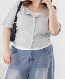 CLETTEオリジナルレイヤード風リブカットソー