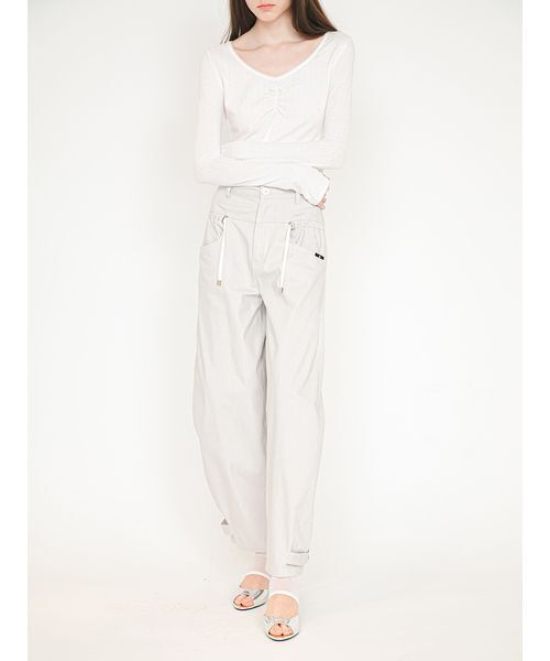 SORIN(ソリン )の「2Way Barrel Leg Pants/2WAY バレルレッグパンツ(その他パンツ・レディース・オフホワイト/ライトグレー/ベージュ・38/36)」の22枚目の写真