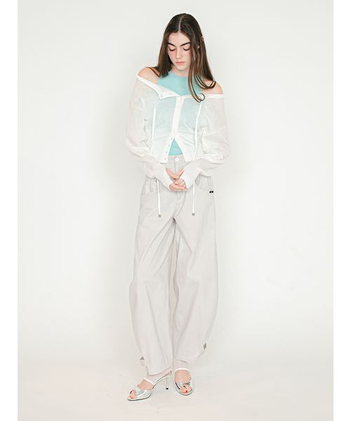 SORIN(ソリン )の「2Way Barrel Leg Pants/2WAY バレルレッグパンツ(その他パンツ・レディース・オフホワイト/ライトグレー/ベージュ・38/36)」の12枚目の写真