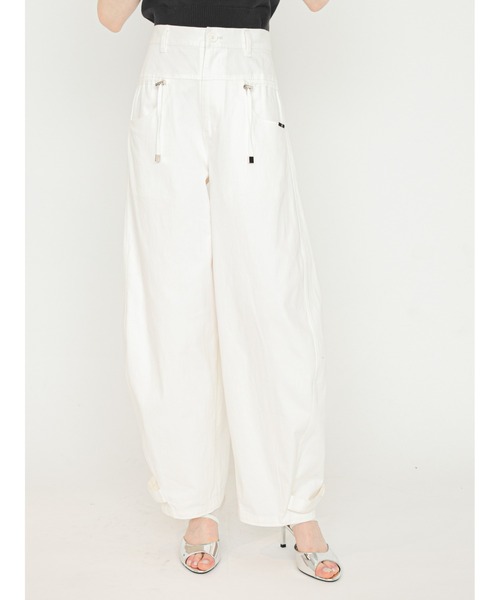 SORIN(ソリン )の「2Way Barrel Leg Pants/2WAY バレルレッグパンツ(その他パンツ・レディース・オフホワイト/ライトグレー/ベージュ・38/36)」の2枚目の写真