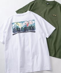 FIRST DOWN | 【76】【FIRST DOWN USA/ファーストダウン USA】グラフィック ロゴプリント クルーネックTシャツ/ワンポイントワッペン/バックプリント(Tシャツ/カットソー)