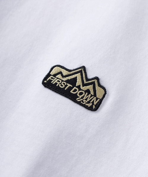 FIRST DOWN(ファーストダウン)の「【76】【FIRST DOWN USA/ファーストダウン USA】グラフィック ロゴプリント クルーネックTシャツ/ワンポイントワッペン/バックプリント(Tシャツ/カットソー・メンズ・カーキ/ホワイト系その他2/ブラック/オレンジ/ホワイト系その他/ホワイト・M/S)」の14枚目の写真