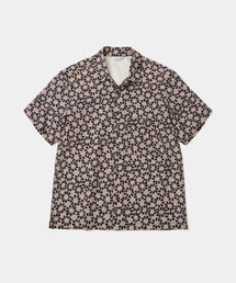 flower pattern s/s shirt pink