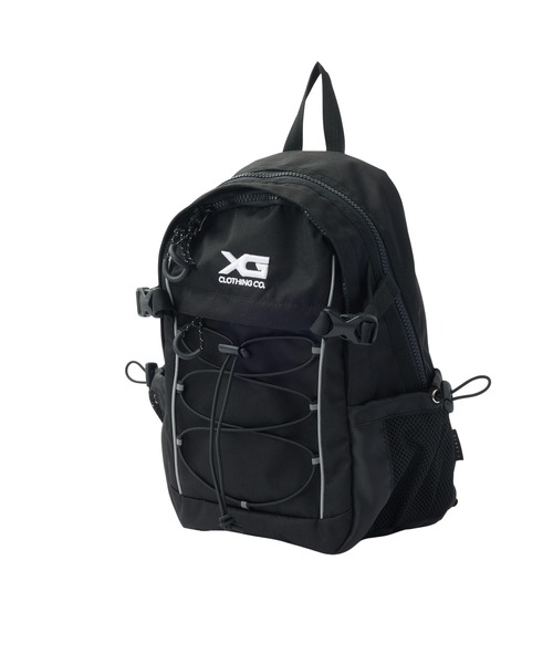 X-girl(エックスガール)の「BUNGEE CORD MINI BACKPACK(バックパック/リュック・レディース・ブラック/オリーブ・ONE SIZE)」の7枚目の写真