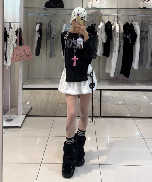 Never mind the XU(ネバーマインドザエックスユー)の「【Never mind the XU】cross fortune necklace / 【ネバーマインド ザ エックスユー】クロスチェーンネックレス(ネックレス・メンズ・ベビーピンク/ピンク/ブルー・ONE SIZE)」の12枚目の写真