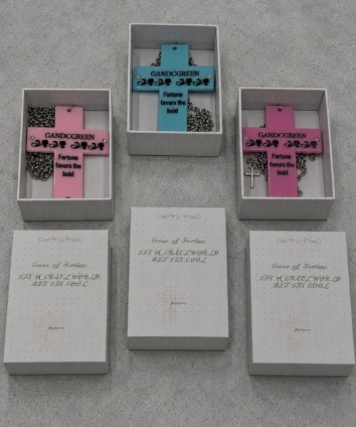 Never mind the XU(ネバーマインドザエックスユー)の「【Never mind the XU】cross fortune necklace / 【ネバーマインド ザ エックスユー】クロスチェーンネックレス(ネックレス・メンズ・ベビーピンク/ピンク/ブルー・ONE SIZE)」の21枚目の写真