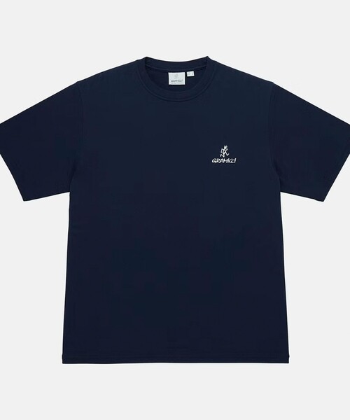 Gramicci(グラミチ)の「【GRAMICCI/グラミチ】ワンポイントロゴTEE(Tシャツ/カットソー・メンズ・ネイビー/オフホワイト/ブラック・M/L/XL)」の1枚目の写真