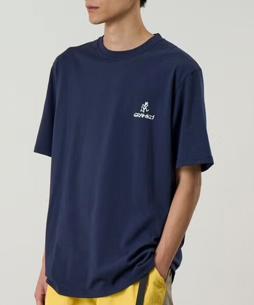 Gramicci(グラミチ)の「【GRAMICCI/グラミチ】ワンポイントロゴTEE(Tシャツ/カットソー・メンズ・ネイビー/オフホワイト/ブラック・M/L/XL)」の7枚目の写真