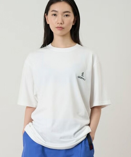 Gramicci(グラミチ)の「【GRAMICCI/グラミチ】ワンポイントロゴTEE(Tシャツ/カットソー・メンズ・ネイビー/オフホワイト/ブラック・M/L/XL)」の10枚目の写真