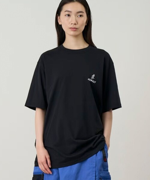 Gramicci(グラミチ)の「【GRAMICCI/グラミチ】ワンポイントロゴTEE(Tシャツ/カットソー・メンズ・ネイビー/オフホワイト/ブラック・M/L/XL)」の12枚目の写真