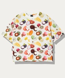 go slow caravan | ストレッチサッカー 総柄プリント S/STEE(Tシャツ/カットソー)