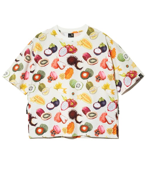 go slow caravan（ゴースローキャラバン）の「ストレッチサッカー 総柄プリント S/STEE（Tシャツ/カットソー・メンズ・ネイビー/ブラック/アイボリー・LARGE/MEDIUM/X-LARGE）」の9枚目の写真