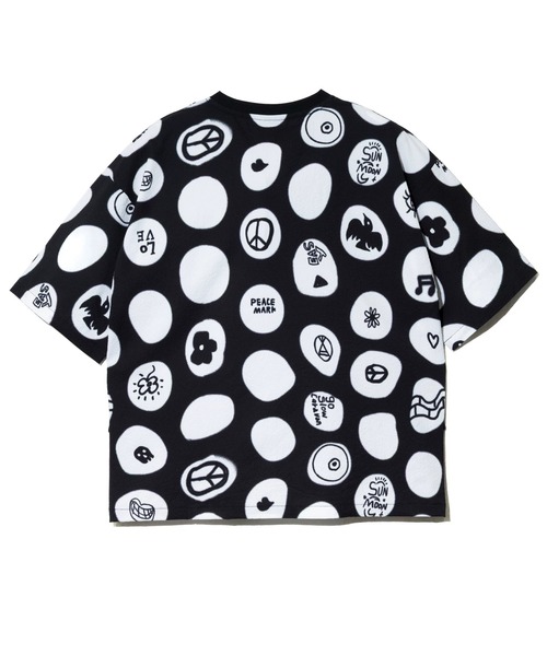 go slow caravan（ゴースローキャラバン）の「ストレッチサッカー 総柄プリント S/STEE（Tシャツ/カットソー・メンズ・ネイビー/ブラック/アイボリー・LARGE/MEDIUM/X-LARGE）」の12枚目の写真