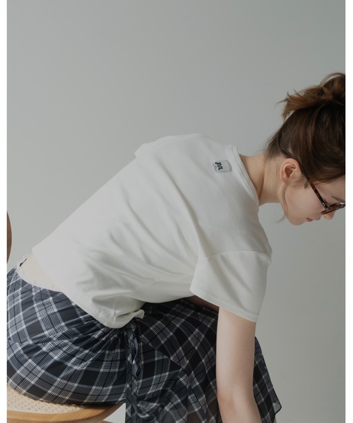 JUMELLE(ジュメロ)の「クロスステッチT(Tシャツ/カットソー・レディース・ホワイト・FREE)」の5枚目の写真