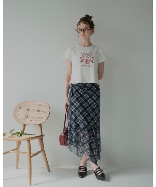JUMELLE(ジュメロ)の「クロスステッチT(Tシャツ/カットソー・レディース・ホワイト・FREE)」の16枚目の写真