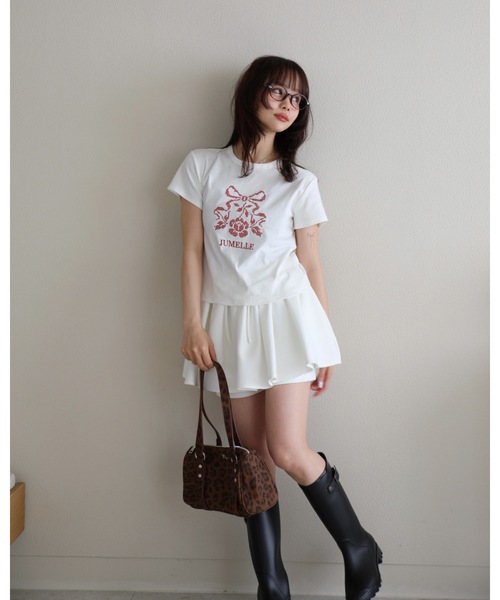 JUMELLE(ジュメロ)の「クロスステッチT(Tシャツ/カットソー・レディース・ホワイト・FREE)」の14枚目の写真